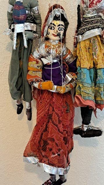 Marionnette (3) - Bois - 1950-1960, Antiquités & Art