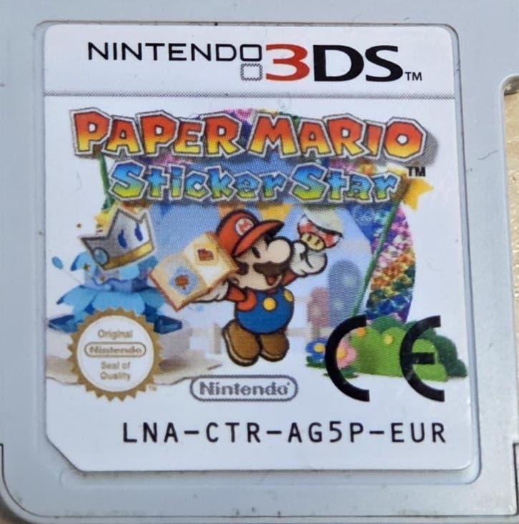 Paper Mario Sticker Star losse cartridge (Nintendo 3DS, Games en Spelcomputers, Games | Nintendo 2DS en 3DS, Ophalen of Verzenden