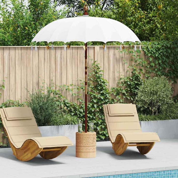 Parasol Creme 260cm Hoog | Tweede Kansje | OP = OP, Jardin & Terrasse, Parasols, Envoi