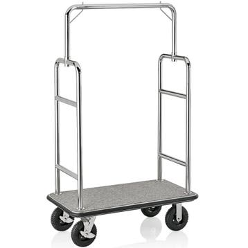 Bagagetrolley | TRANSIT | RVS | Grijs | Wielen (Geremd) |, Verzenden, Nieuw in verpakking