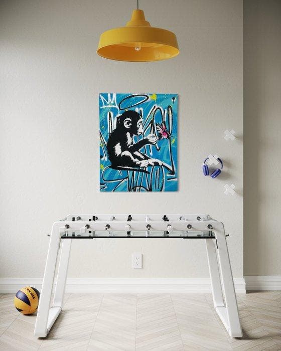 Sinao - Fragile Balance [100% handmade], Antiquités & Art, Art | Peinture | Moderne