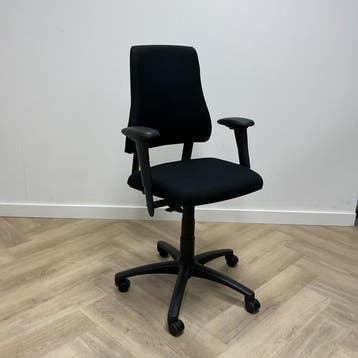 Opnieuw gestoffeerd Axia BMA ergonomische bureustoel, zwart, Ergonomisch, Gebruikt, Zwart, Bureaustoel