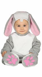 Konijnen Onesie Baby Grijs, Verzenden, Nieuw