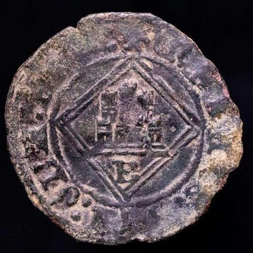 Spanje. Enrique IV (1454-1474). Blanca de rombo Acuñada en