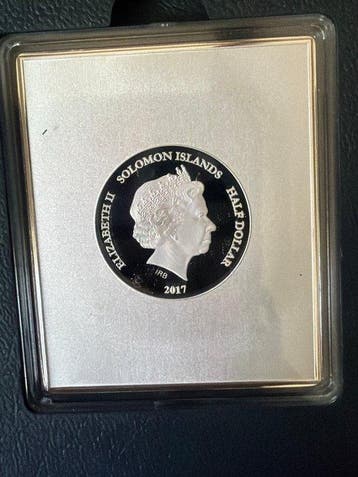 Îles Salomon. 1/2 Dollar 2017 Museum Collection Raphael -