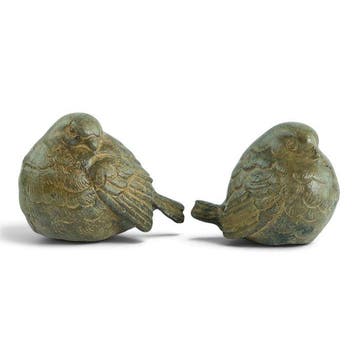 Pierre Chenet (XX-XXI) - sculptuur, Pair of Birds - 5.5 cm -, Antiquités & Art