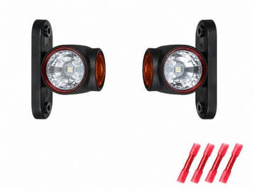 Horpol LED Breedtelampen Set 2 Stuks | 3 Functies Kort Unive, Ophalen of Verzenden