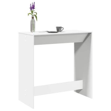 vidaXL Bartafel 102x50x103,5 cm bewerkt hout wit, Verzenden, Nieuw