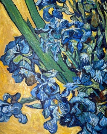 Vincent Van Gogh (1853-1890), After - Vase d’iris 1890