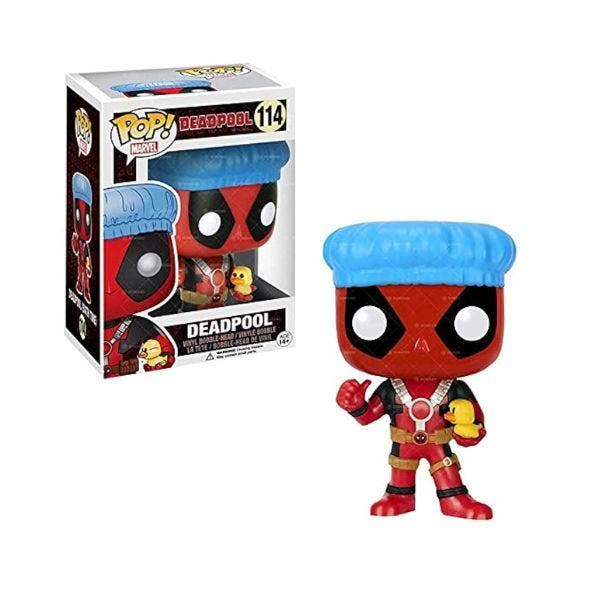 Funko Pop!  Deadpool (with Shower Cap and Ducky) #114, Collections, Jouets miniatures, Envoi
