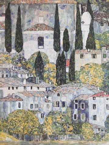 Gustav Klimt (after) - Church at Cassone sul Garda