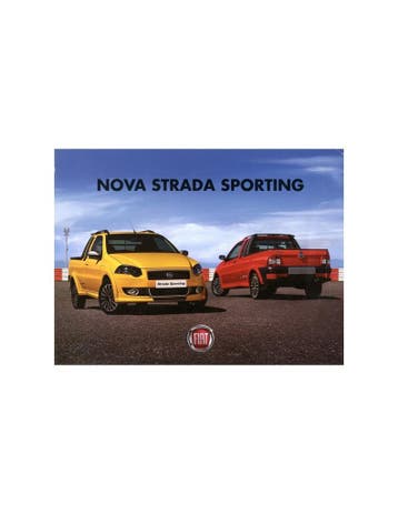 2010 FIAT NOVO STRADA SPORTING LEAFLET BRAZILIAANS, Nieuw