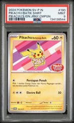 Pokémon - 3 Graded card - PIKACHU/BATIK, Hobby en Vrije tijd, Nieuw