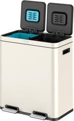 2dekans | Deleca Recycle Prullenbak met 2 Vakken - 60 Liter, Ophalen of Verzenden