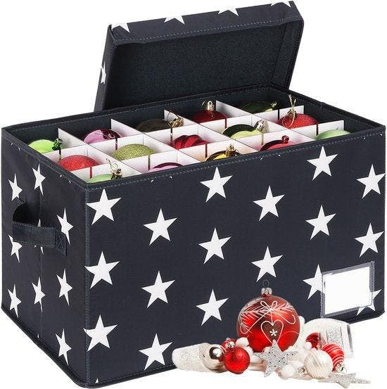 2dekans | Kerstballen opbergbox - voor 30 ballen - met, Diversen, Kerst, Ophalen of Verzenden