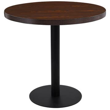 vidaXL Bistrotafel 80 cm MDF donkerbruin, Verzenden