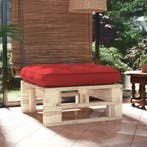vidaXL Tuinhocker pallet geïmpregneerd grenenhout, Verzenden