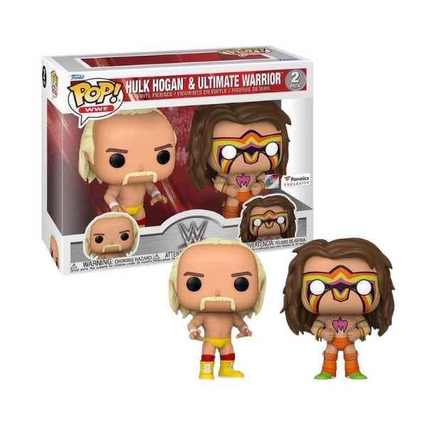 Funko Pop! WWE: Hulk Hogan &amp; Ultimate Warrior Fanatics, Collections, Jouets miniatures, Envoi