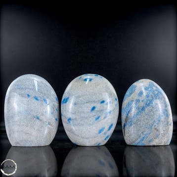 K2 Freiform-Set – Œuvres dart naturelles rares en azurite