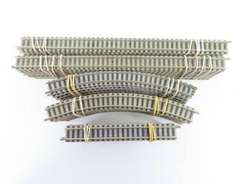 Fleischmann N - 9100/9101/2120 - Modeltreinsporen (50) -, Hobby & Loisirs créatifs, Trains miniatures | Échelle N