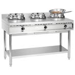 Wokkookplaat | Gas | 3 Branders | 34.5kW |, Verzenden, Nieuw in verpakking