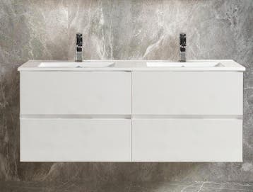 SALE - Kode 120 - Glans wit - Badmeubel -, Huis en Inrichting, Ophalen of Verzenden, Nieuw