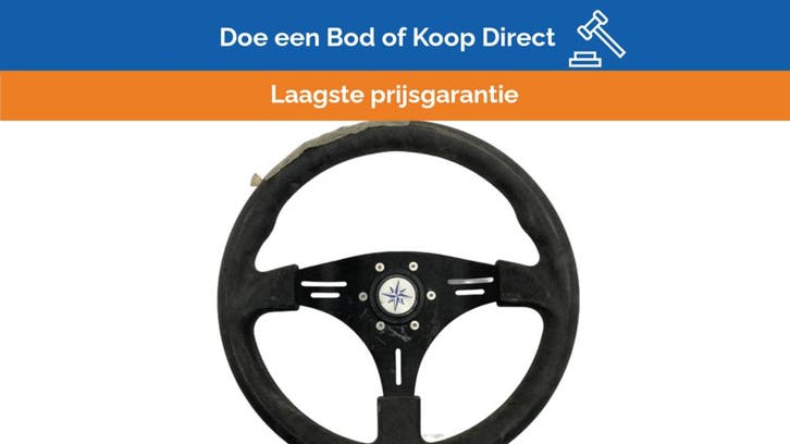 Bieden: Manta Black Coated Steering Wheel D350, Watersport en Boten, Bootonderdelen, Ophalen of Verzenden