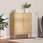 vidaXL Dressoir FLORO Wasbruin 70 x 30 x 70,5 cm Massief, Verzenden, Nieuw