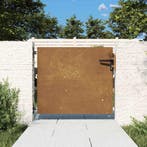 vidaXL Poort 85x75 cm cortenstaal, Verzenden