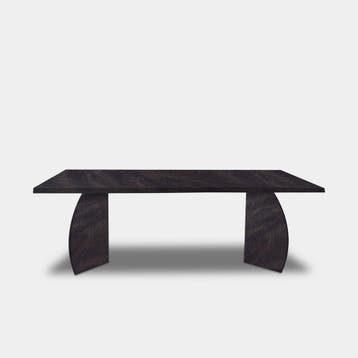 Tafel Boomstam Eikenhout  Set Driehoek  280x100, Nieuw