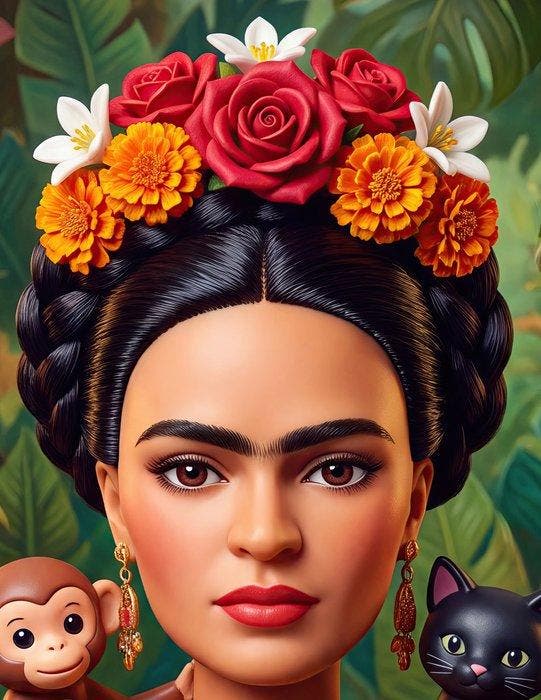 Kleury.art - [XL MATTE PAPER] Flora de Coyoacán by, Antiquités & Art, Antiquités | Jouets