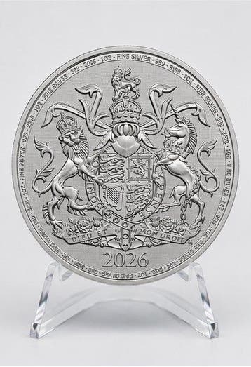 Verenigd Koninkrijk. 2 Pounds 2026 – The Royal Arms – 1 oz, Postzegels en Munten
