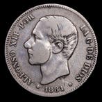 Espagne. Alphonse XII. 2 Pesetas 1881 -1882 / Madrid (2