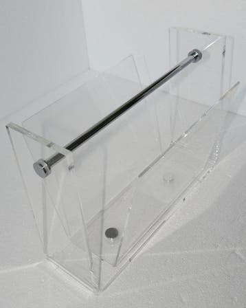 David Lange - Tijdschriftenhouder - Plexiglas, Metaal,