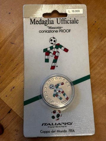 Italia 90 - FIFA Wereldkampioenschap - 1990 - Sportmedaille, Nieuw