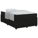 vidaXL Bedframe met matras Zwart 120 x 200 cm Stof, Verzenden, Nieuw