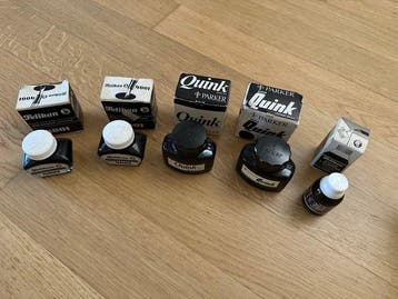 Inchiostri Scrittura e Timbri - Pelikan & Parker Quink -, Antiek en Kunst