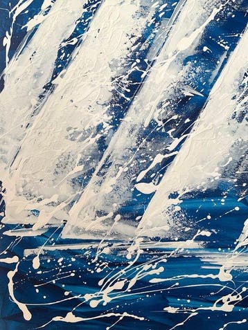 EK.art - White Sails – Ocean Fury XXL
