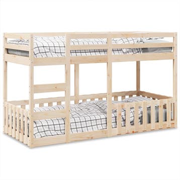 vidaXL Stapelbed massief grenenhout 80x200 cm, Verzenden