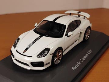 Schuco 1:43 - Modelauto - Porsche Cayman GT4 - White, Nieuw