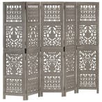 vidaXL Kamerscherm 5 panelen handgesneden 200x165 cm, Verzenden