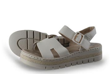 Rieker Sandalen in maat 41 Beige, Kleding | Dames, Schoenen, Verzenden, Beige, Sandalen of Muiltjes, Zo goed als nieuw