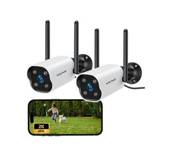 WOLFANG Bewakingscamera voor buiten, 2K 3MP, weerbestendi..., Ophalen of Verzenden