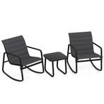 2dekans | Coast 3-Delige Bistroset Schommelstoelen met Tafel, Ophalen of Verzenden