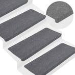 vidaXL Trapmatten zelfklevend 30 st 65x24,5x3,5 cm grijs, Verzenden, Nieuw