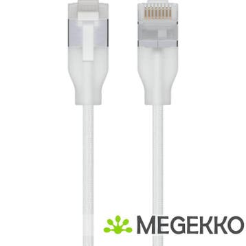Ubiquiti UniFi Patch Cable CAT6a 2m Transparant Wit, Verzenden