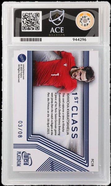 2025 Futera Platinum, 1st class Khvicha Kvaratskhelia FC18, Nieuw