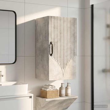 vidaXL Badkamer wandkast HOORN Betongrijs 30 x 31 x 59 cm, Verzenden