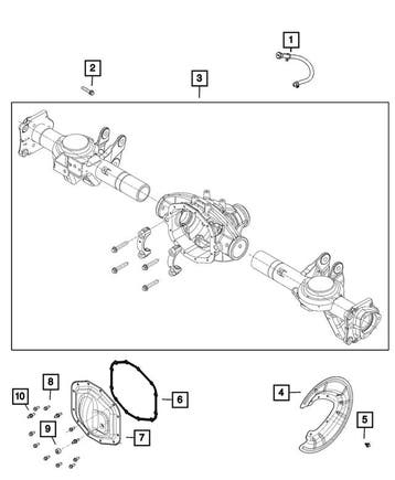 Rear Axle Gasket - Ram 1500 TRX 2021+, Ophalen of Verzenden