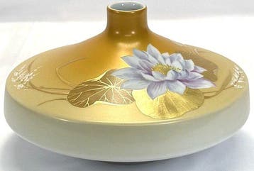 Meissen - Horst Bretschneider - Vase - Nénuphar - porcelaine